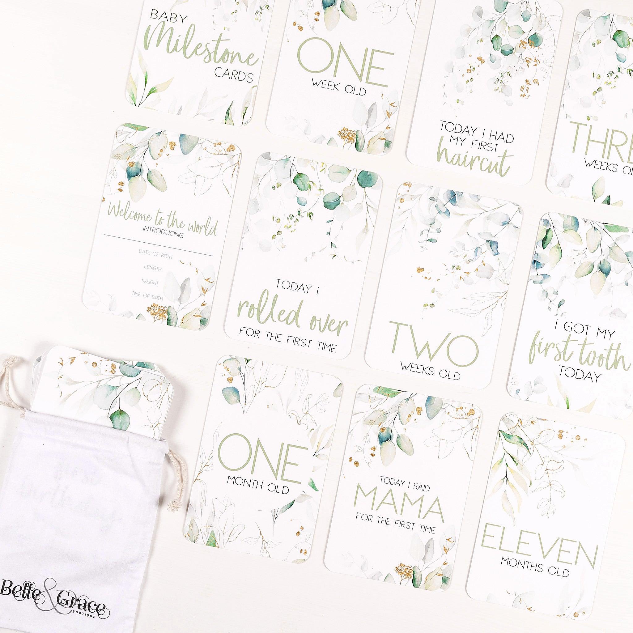 Lux Baby Milestone Cards - Belle and Grace Boutique