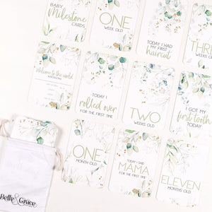 Lux Baby Milestone Cards - Belle and Grace Boutique