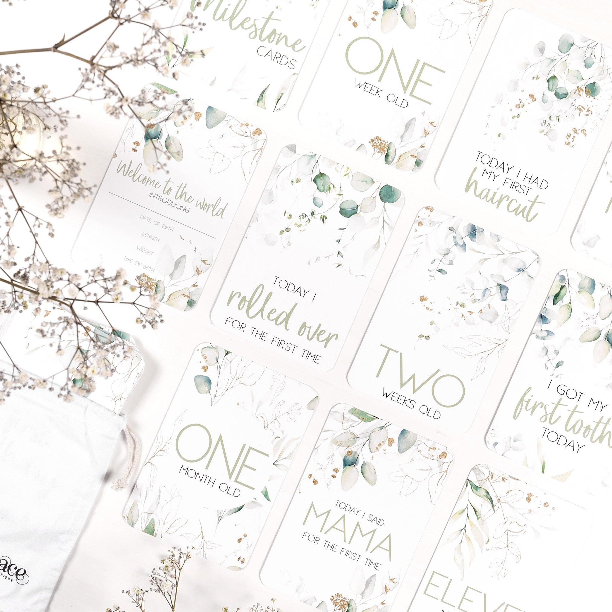 Lux Baby Milestone Cards - Belle and Grace Boutique