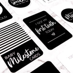 Monochrome Baby Milestone Cards - Belle and Grace Boutique