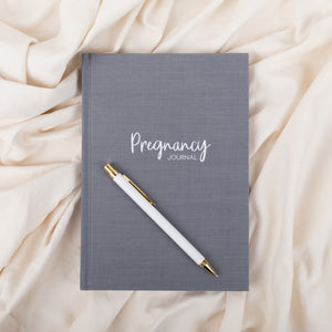 Grey Linen Pregnancy Journal  - LIMITED EDITION