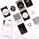 Monochrome Pregnancy Milestone Cards - Belle and Grace Boutique