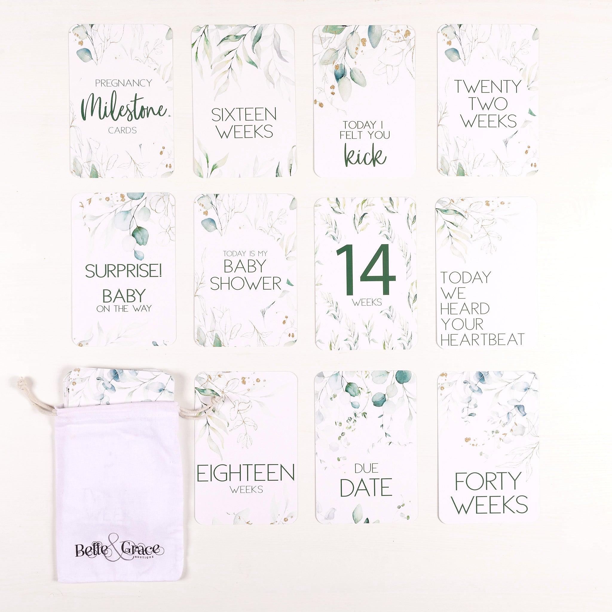 Lux Pregnancy Milestone Cards - Belle and Grace Boutique