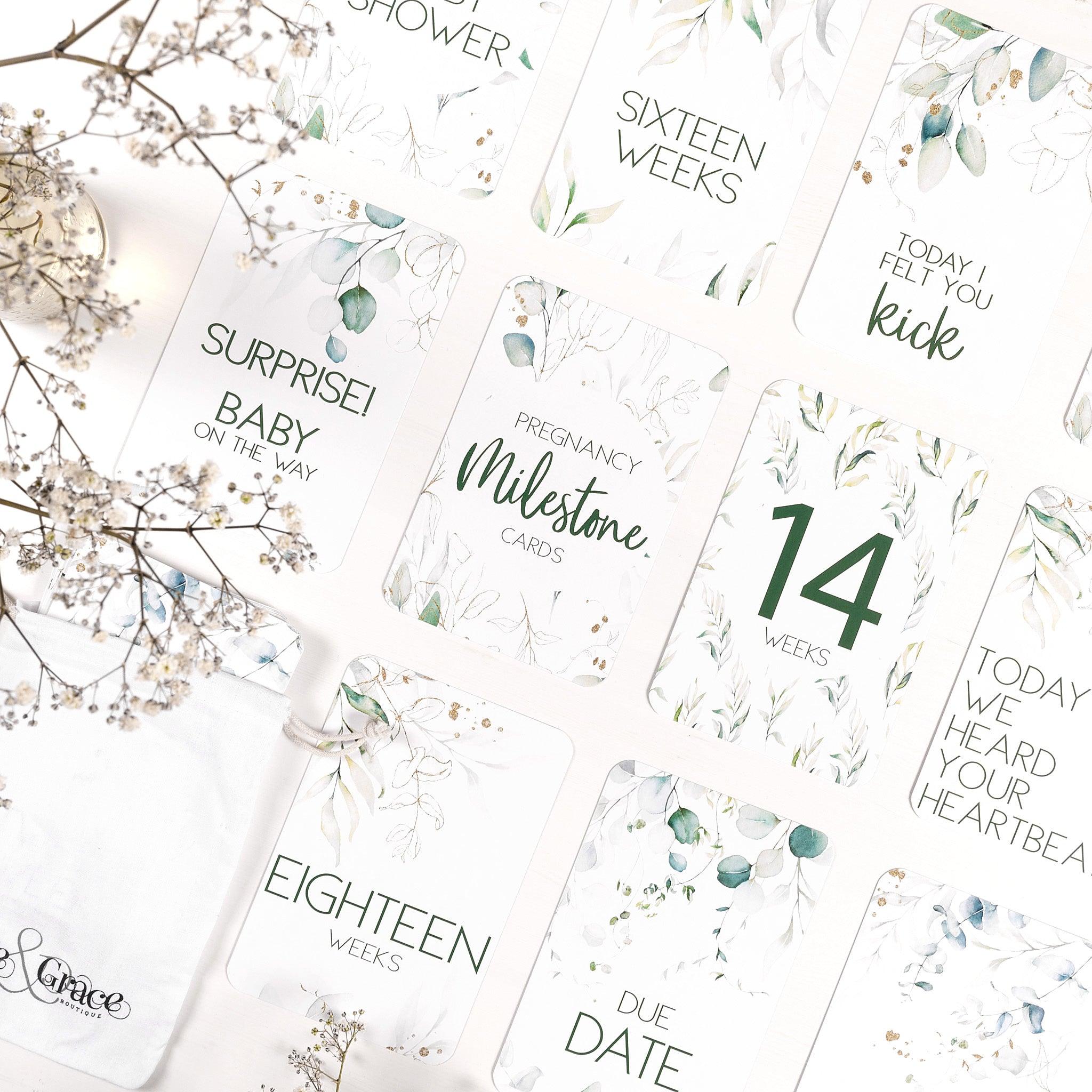 Lux Pregnancy Milestone Cards - Belle and Grace Boutique