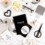 Pregnancy Journal (Black) & Pregnancy Milestone Cards Bundle - Belle and Grace Boutique