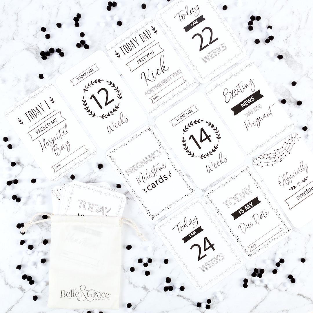 Vintage Pregnancy Milestone Cards - Belle and Grace Boutique