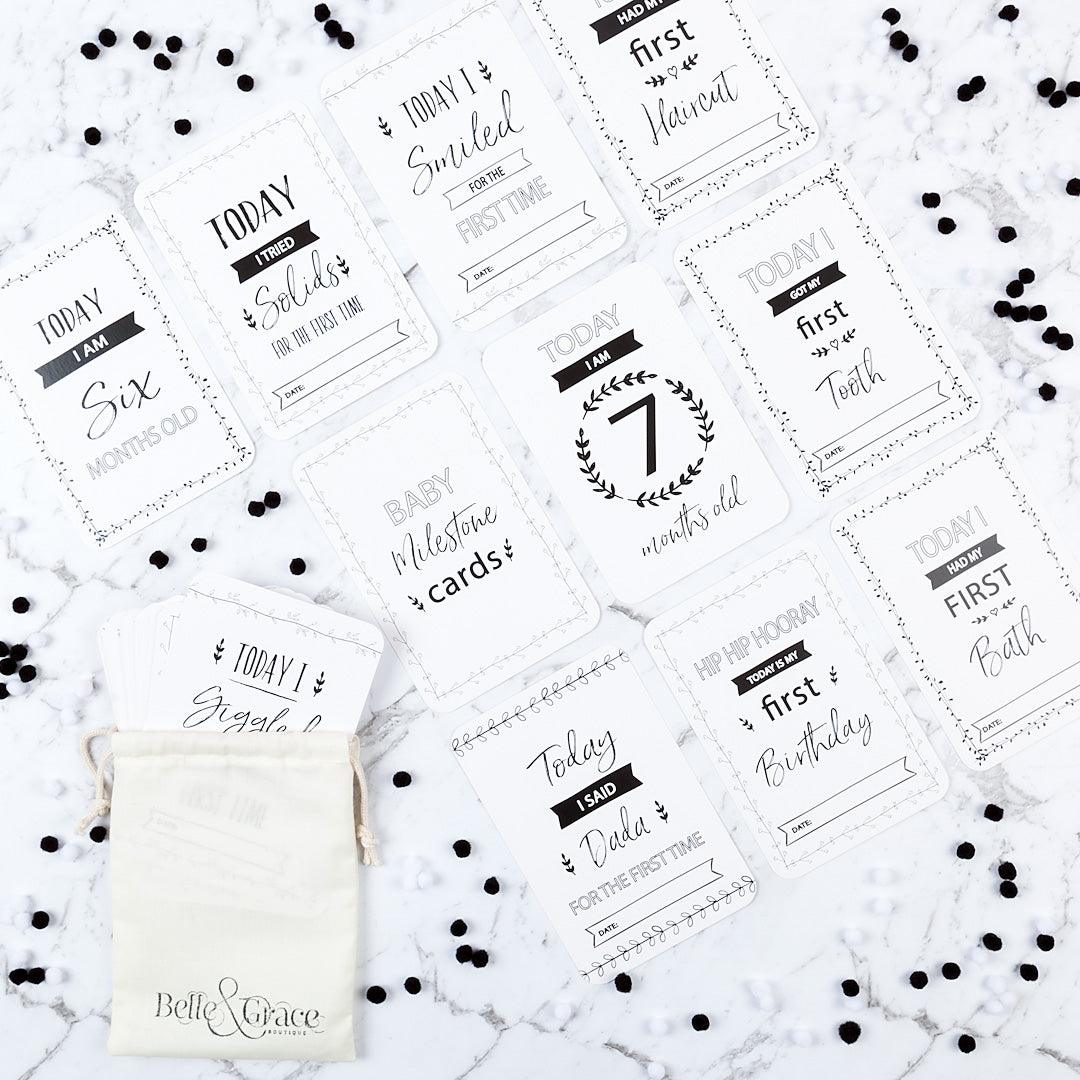 Vintage Baby Milestone Cards - Belle and Grace Boutique